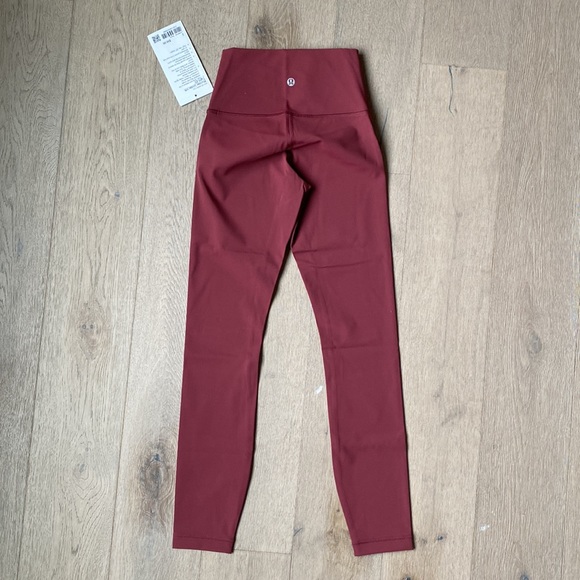 Wunder Under luxtreme 25" mulled wine size 2 lululemon nwt - Picture 5 of 12